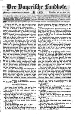 Der Bayerische Landbote Samstag 29. Juni 1861