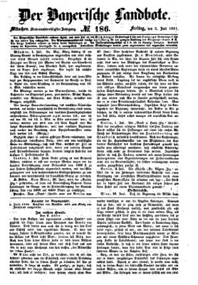 Der Bayerische Landbote Freitag 5. Juli 1861