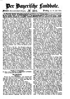 Der Bayerische Landbote Dienstag 23. Juli 1861