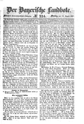 Der Bayerische Landbote Montag 12. August 1861