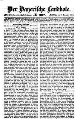 Der Bayerische Landbote Sonntag 3. November 1861