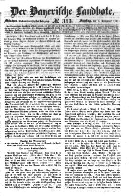 Der Bayerische Landbote Samstag 9. November 1861