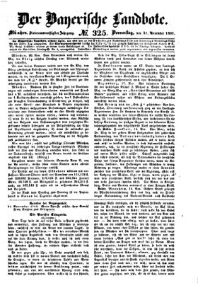 Der Bayerische Landbote Donnerstag 21. November 1861