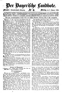 Der Bayerische Landbote Montag 6. Januar 1862