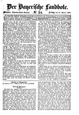 Der Bayerische Landbote Freitag 24. Januar 1862