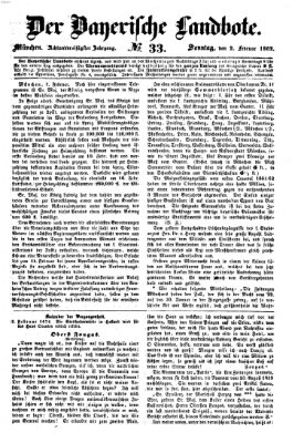 Der Bayerische Landbote Sonntag 2. Februar 1862