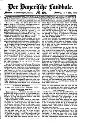 Der Bayerische Landbote Sonntag 9. März 1862