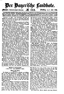 Der Bayerische Landbote Samstag 3. Mai 1862