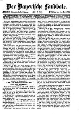 Der Bayerische Landbote Dienstag 13. Mai 1862