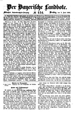 Der Bayerische Landbote Dienstag 3. Juni 1862