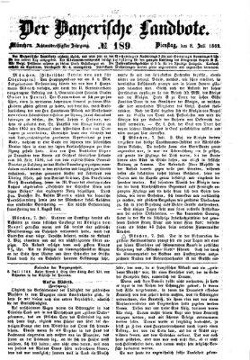Der Bayerische Landbote Dienstag 8. Juli 1862