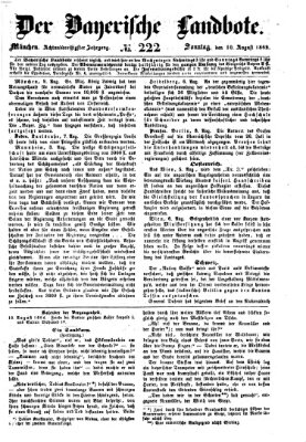 Der Bayerische Landbote Sonntag 10. August 1862