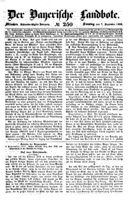 Der Bayerische Landbote Sonntag 7. September 1862