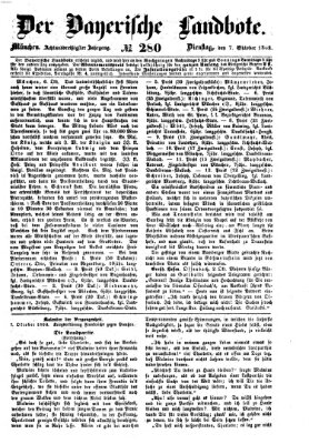 Der Bayerische Landbote Dienstag 7. Oktober 1862