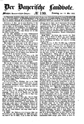 Der Bayerische Landbote Sonntag 10. Mai 1863