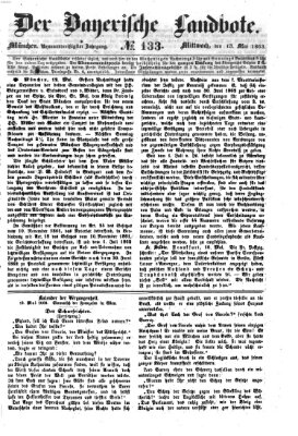 Der Bayerische Landbote Mittwoch 13. Mai 1863