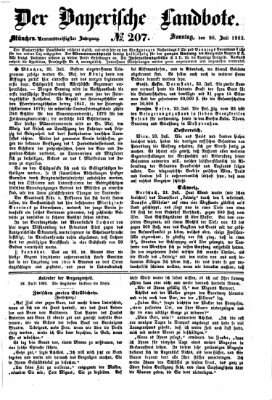 Der Bayerische Landbote Sonntag 26. Juli 1863