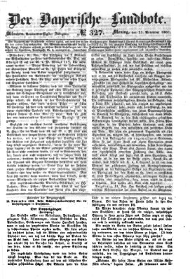Der Bayerische Landbote Montag 23. November 1863
