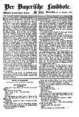 Der Bayerische Landbote Donnerstag 17. Dezember 1863