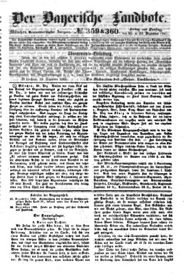 Der Bayerische Landbote Samstag 26. Dezember 1863