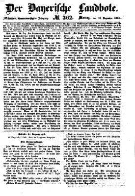 Der Bayerische Landbote Montag 28. Dezember 1863