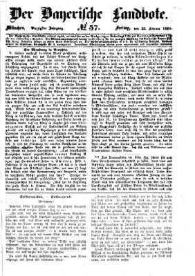Der Bayerische Landbote Freitag 26. Februar 1864