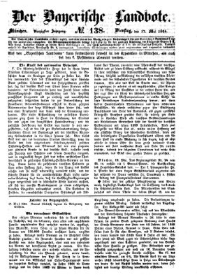 Der Bayerische Landbote Dienstag 17. Mai 1864