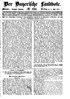 Der Bayerische Landbote Dienstag 31. Mai 1864