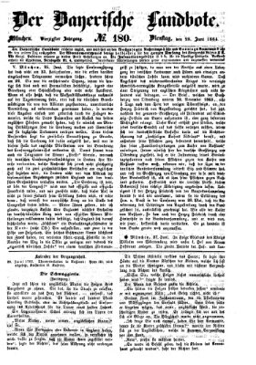 Der Bayerische Landbote Dienstag 28. Juni 1864