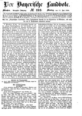 Der Bayerische Landbote Montag 11. Juli 1864