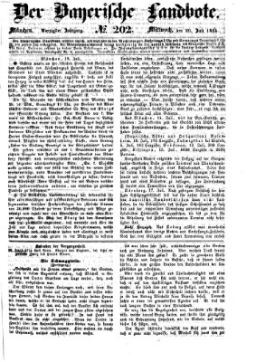 Der Bayerische Landbote Mittwoch 20. Juli 1864