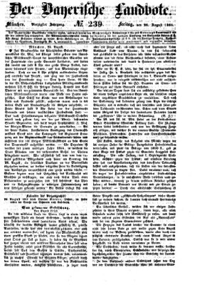 Der Bayerische Landbote Freitag 26. August 1864