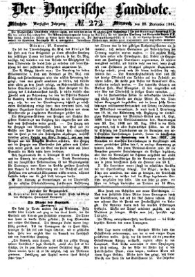 Der Bayerische Landbote Mittwoch 28. September 1864