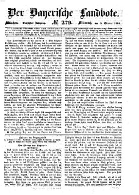 Der Bayerische Landbote Mittwoch 5. Oktober 1864