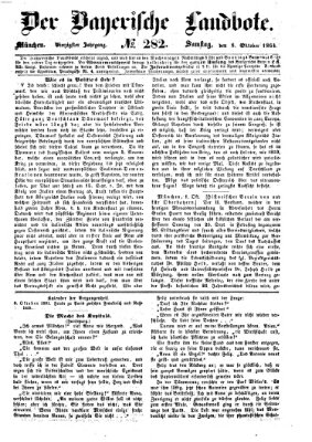 Der Bayerische Landbote Samstag 8. Oktober 1864