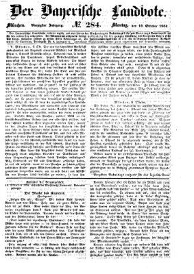 Der Bayerische Landbote Montag 10. Oktober 1864