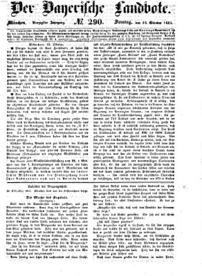 Der Bayerische Landbote Sonntag 16. Oktober 1864