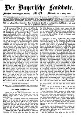 Der Bayerische Landbote Mittwoch 8. März 1865