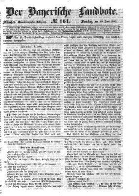 Der Bayerische Landbote Samstag 10. Juni 1865