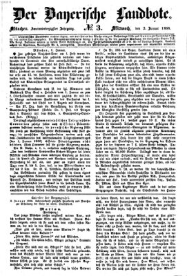 Der Bayerische Landbote Mittwoch 3. Januar 1866