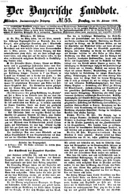 Der Bayerische Landbote Samstag 24. Februar 1866
