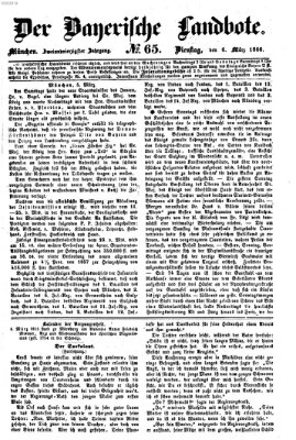Der Bayerische Landbote Dienstag 6. März 1866