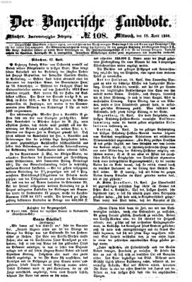 Der Bayerische Landbote Mittwoch 18. April 1866