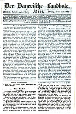 Der Bayerische Landbote Dienstag 24. April 1866