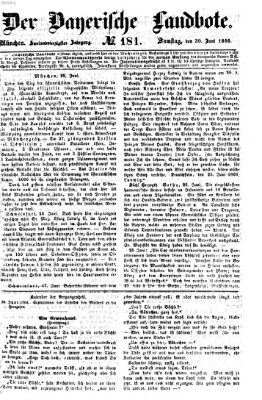 Der Bayerische Landbote Samstag 30. Juni 1866