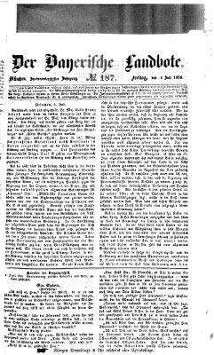 Der Bayerische Landbote Freitag 6. Juli 1866