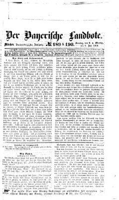 Der Bayerische Landbote Sonntag 8. Juli 1866