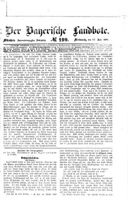 Der Bayerische Landbote Mittwoch 18. Juli 1866