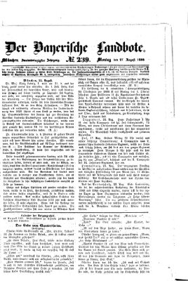 Der Bayerische Landbote Montag 27. August 1866