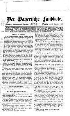 Der Bayerische Landbote Dienstag 18. September 1866